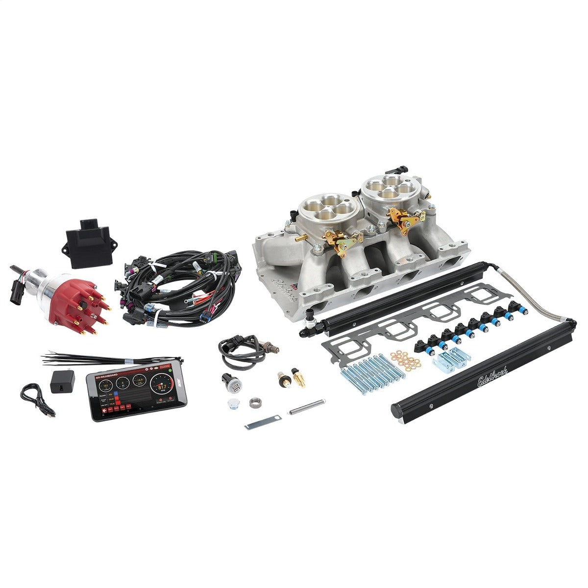 Edelbrock 35670 PF4 FUEL INJECTION KIT DUAL QUAD CHRYSLER GEN II HEMI 426-572 825 MAX HP