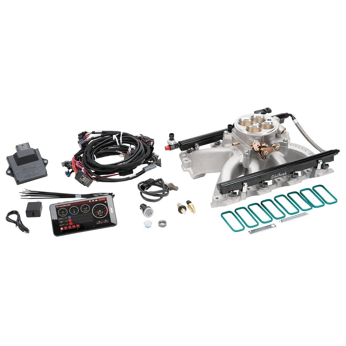 Edelbrock 35700 PRO FLO 4 EFI SYSTEM LS GEN III/IV VICTOR JR CATHEDRAL PORT 475 HP