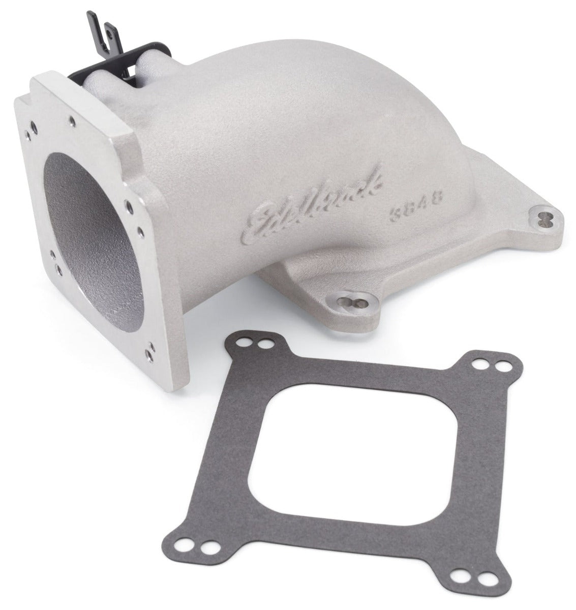 Edelbrock 3848 Low Profile Universal Intake Elbow - 90mm T.B. to 4150 Flange