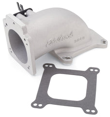 Edelbrock 3848 Low Profile Universal Intake Elbow - 90mm T.B. to 4150 Flange
