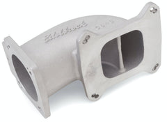 Edelbrock 3848 Low Profile Universal Intake Elbow - 90mm T.B. to 4150 Flange