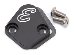Edelbrock 4021 FUEL PUMP BLOCK OFF PLATE BBC BILLET ALUMINUM