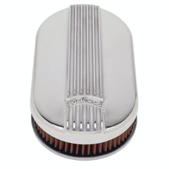 Edelbrock 4115 A/C CLASSIC FINNED SINGLE CARB SM OVAL POLISHED