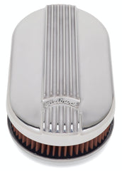 Edelbrock 4115 A/C CLASSIC FINNED SINGLE CARB SM OVAL POLISHED