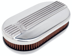 Edelbrock 4115 A/C CLASSIC FINNED SINGLE CARB SM OVAL POLISHED
