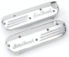 Edelbrock 41181 LS Series Coil Covers in Polished Finish (3-3/8 Overall Height)