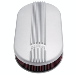 Edelbrock 41199 A/C LG OVAL CLASSIC FINNED DUAL CARB A/C AS-CAST