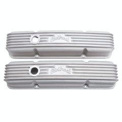 Edelbrock 41449 V/C CLASSIC ALUM CHEVY 262-400 1959-86 COMBO BREATHER HOLE and OIL FILL HOLE SATIN