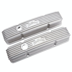 Edelbrock 41449 V/C CLASSIC ALUM CHEVY 262-400 1959-86 COMBO BREATHER HOLE and OIL FILL HOLE SATIN