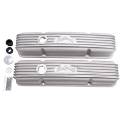 Edelbrock 41449 V/C CLASSIC ALUM CHEVY 262-400 1959-86 COMBO BREATHER HOLE and OIL FILL HOLE SATIN