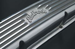 Edelbrock 4145 VALVE COVER CLASSIC ALUMINUM SBC POLISHED NO BREATHER HOLE