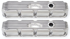 Edelbrock 4177 POLISHED V/C CLASSIC FINNED ALUM SB CHRYSLER MAGNUM