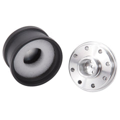Edelbrock 42133 VICTOR SERIES BREATHER FOR VC ROUND PUSH IN ALUM W/BLK POWDER COAT FINISH