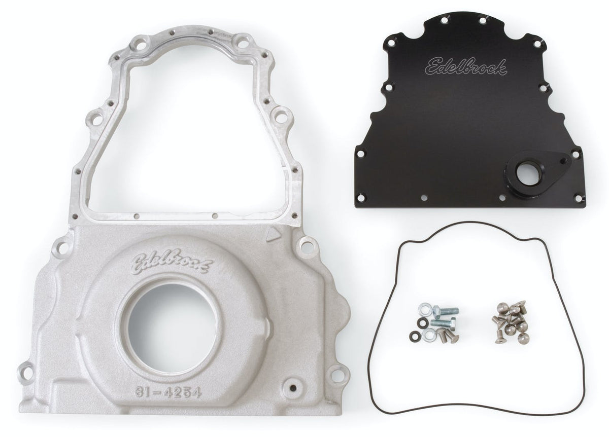 Edelbrock 4255 TIMING COVER 2004-07 GM LS2 TWO PIECE