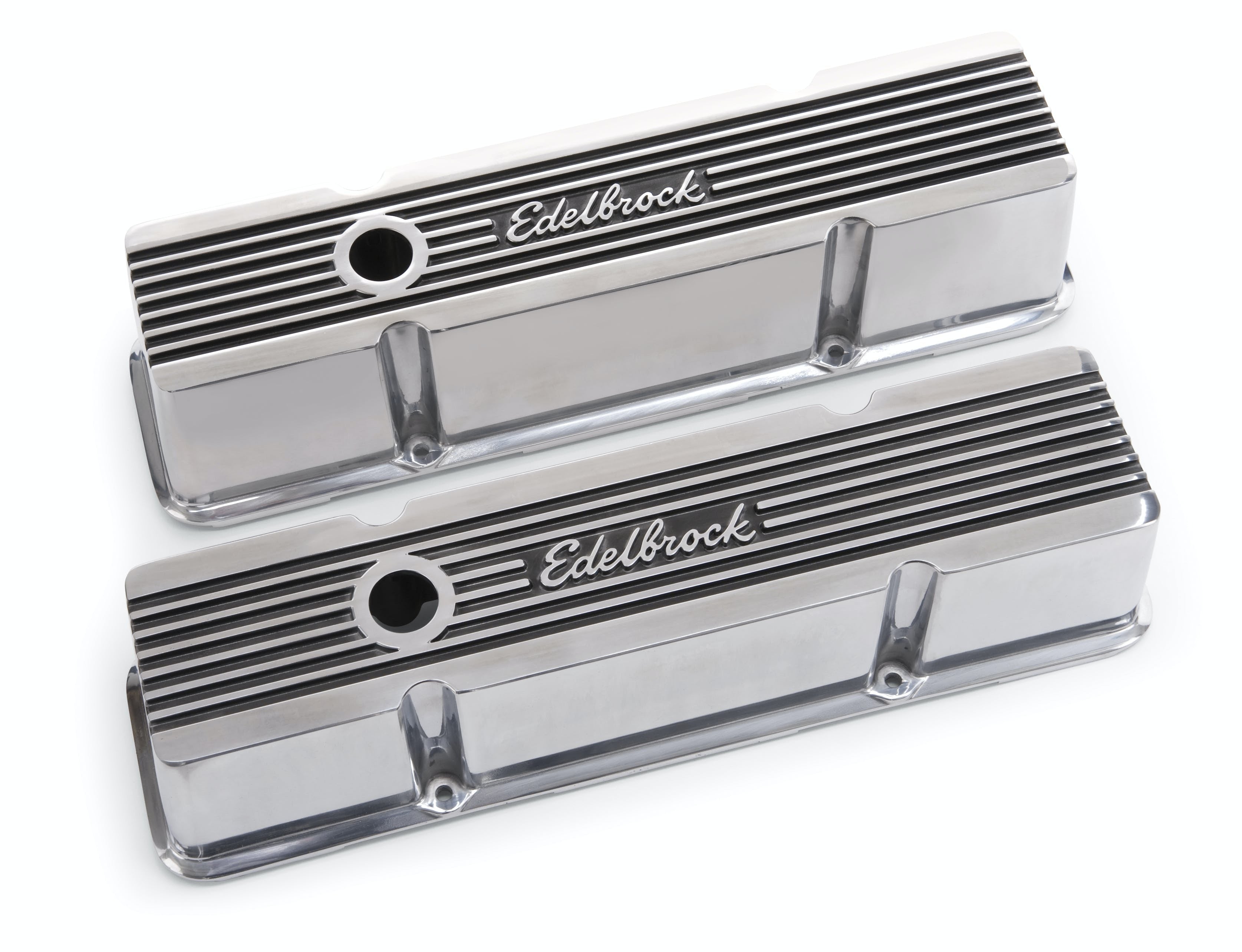 Edelbrock 4263 Elite II Valve Covers for Chevy 262-400 V8 1959-86.
