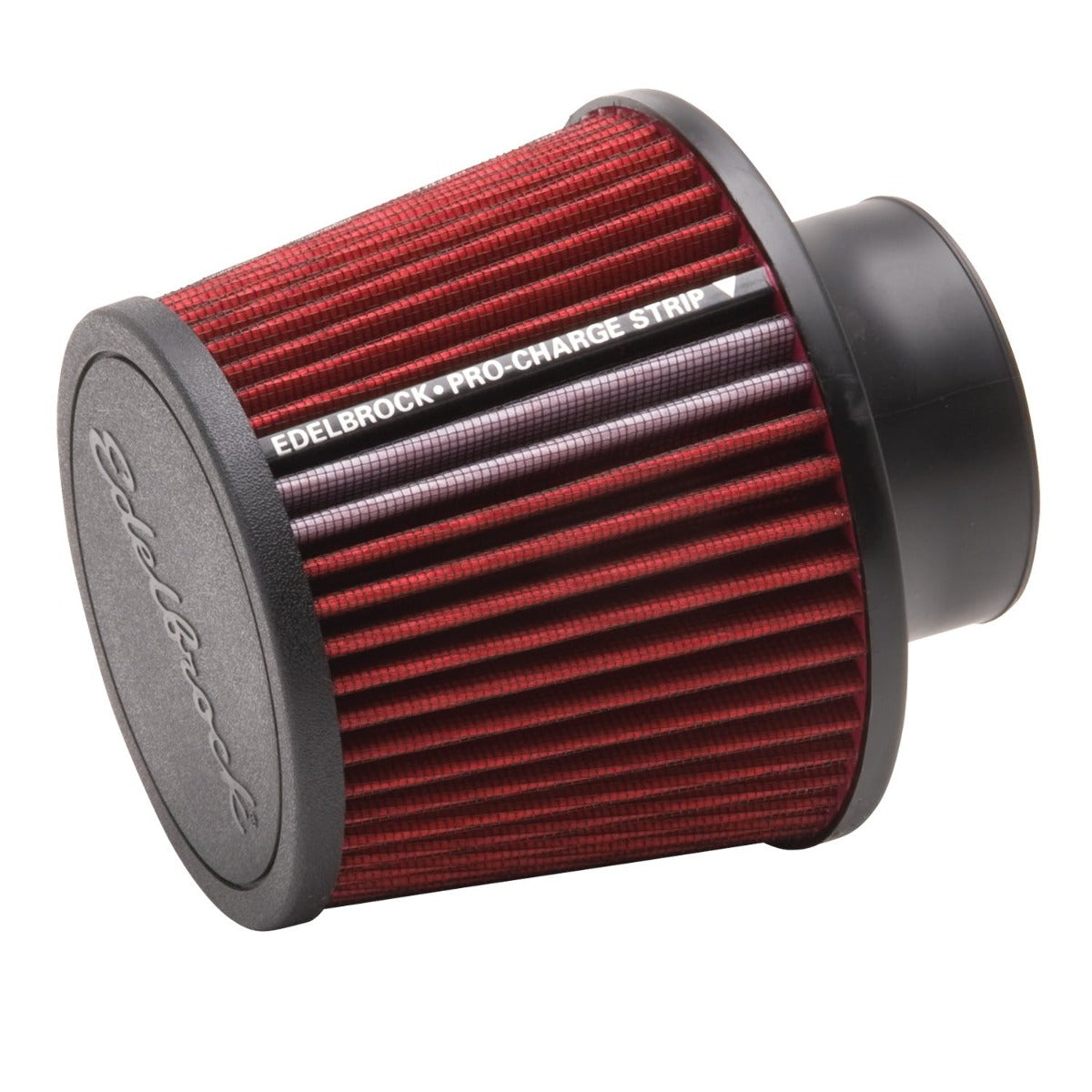 Edelbrock 43651 Pro-Flo Universal Red Conical Air Filter with 3 Inlet