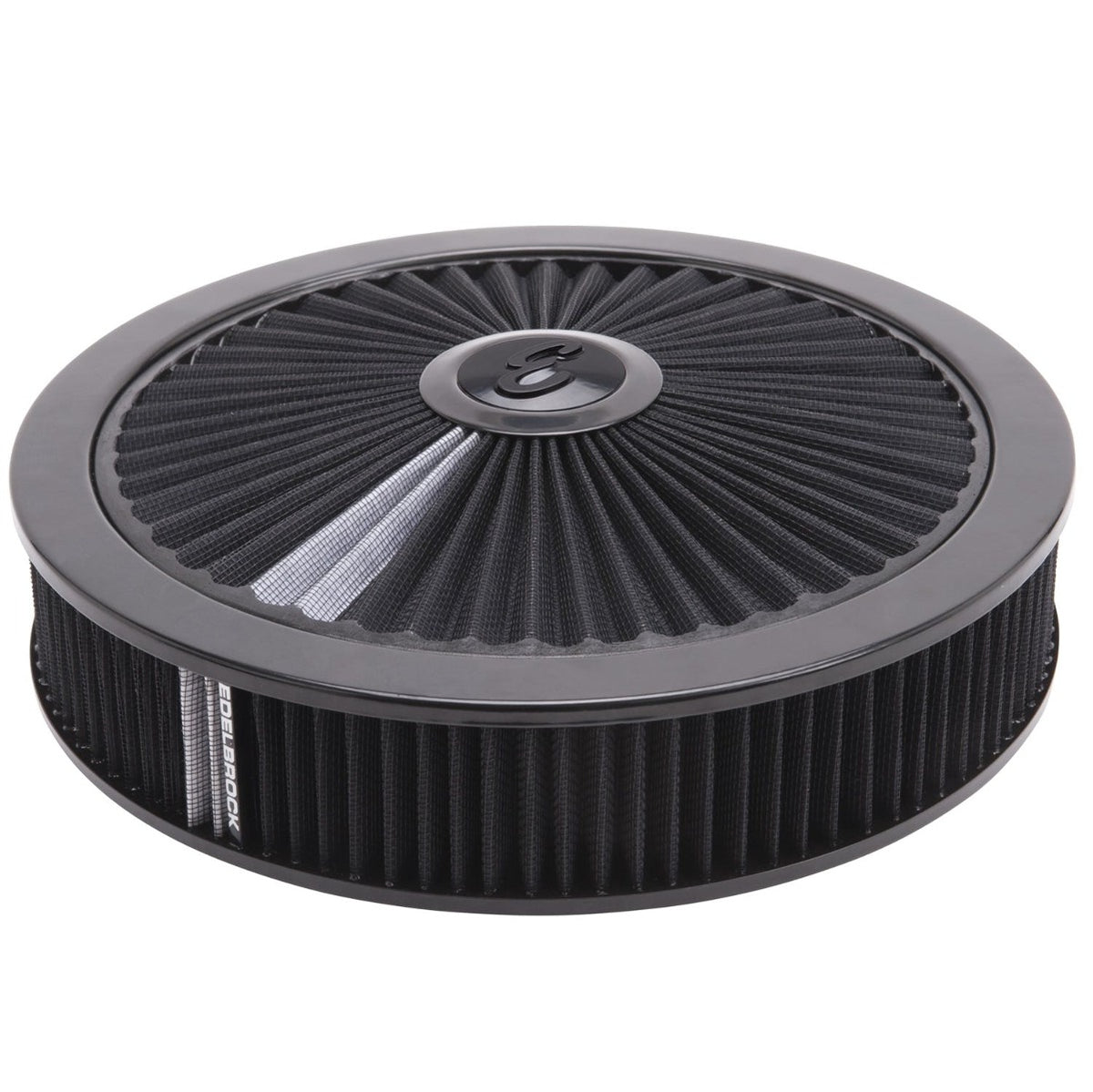 Edelbrock 43662 Pro-Flo Black Round 14 Air Cleaner with 3 Pro-Flo Element (Black)