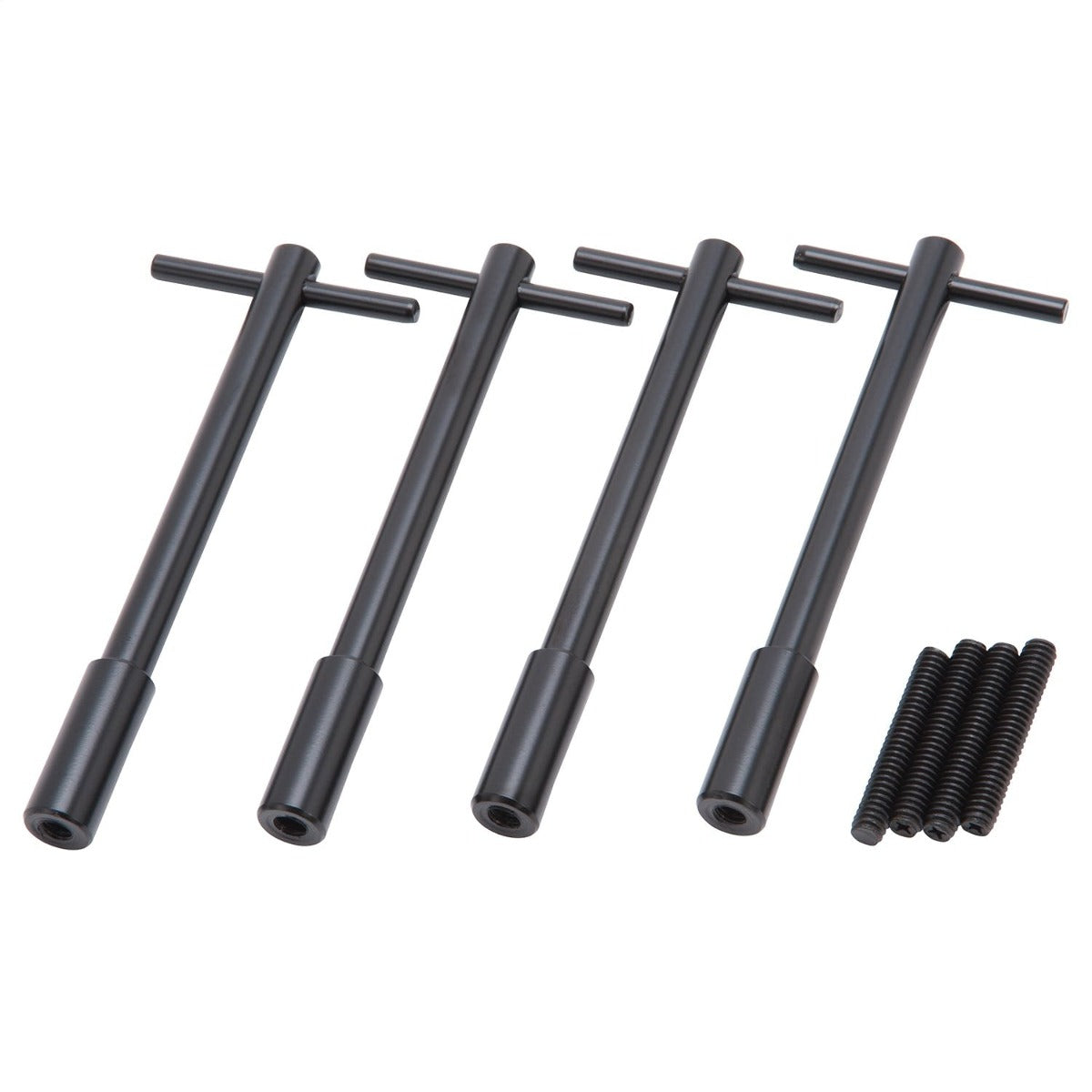 Edelbrock 44023 1-Piece Race Wing Bolts (Universal - 5 long) in Black Finish (Qty 4)