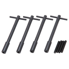 Edelbrock 44023 1-Piece Race Wing Bolts (Universal - 5 long) in Black Finish (Qty 4)