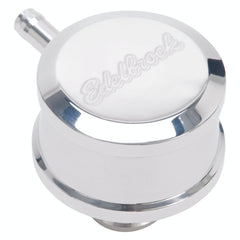 Edelbrock 4407 Round Push-in Breather Look PCV Billet Aluminum Polished