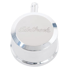 Edelbrock 4407 Round Push-in Breather Look PCV Billet Aluminum Polished