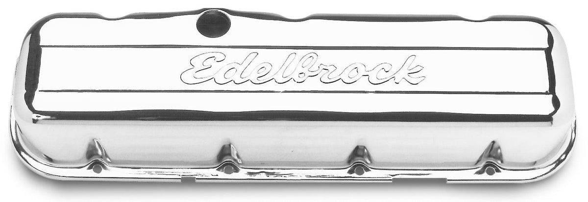 Edelbrock 4480 Signature Series Valve Covers for Chevrolet 396-502 V8 65 and Later