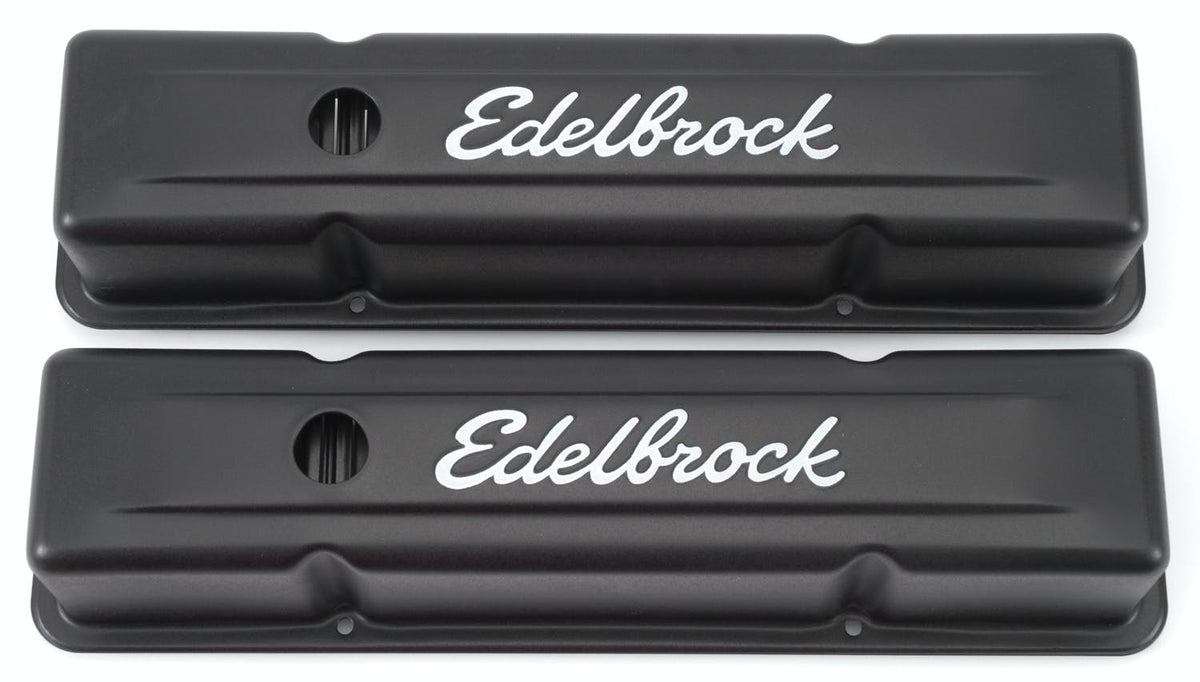 Edelbrock 4643 Signature Series Valve Covers for Chevrolet 262-400 59-86