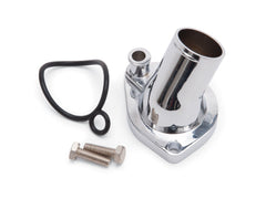 Edelbrock 4814 Water Neck, Steel, Chrome Plated, Ford, Small Block Windsor, Each