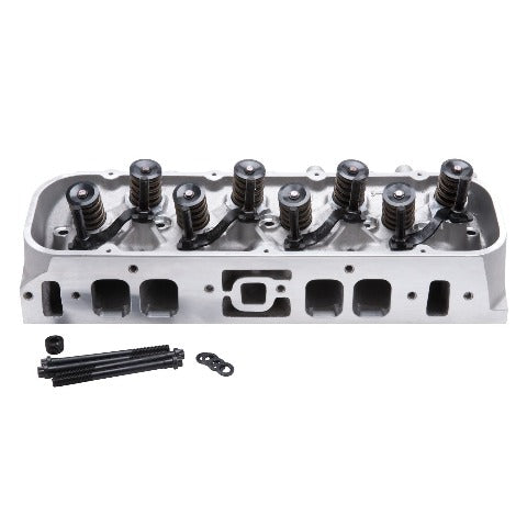 Edelbrock 60439 CYL HEAD BBC PERF RPM OVAL PORT COMPLETE SNGL W/SPRINGS FOR HYD FLAT TAPPET CAM