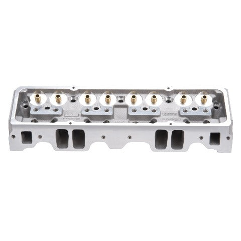 Edelbrock 60947 CYL HEAD SBC NHRA LEGAL 64cc ANGLED PLUG BARE SINGLE