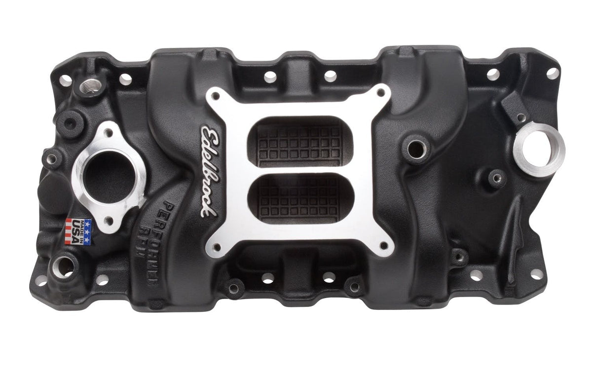 Edelbrock 71013 PERFORMER RPM MANIFOLD BLACK
