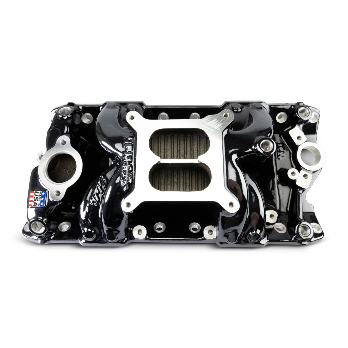 Edelbrock Performer RPM Small Block Chevy AIR-Gap Intake Manifold, Black Plasma finish PN. 7501-BP
