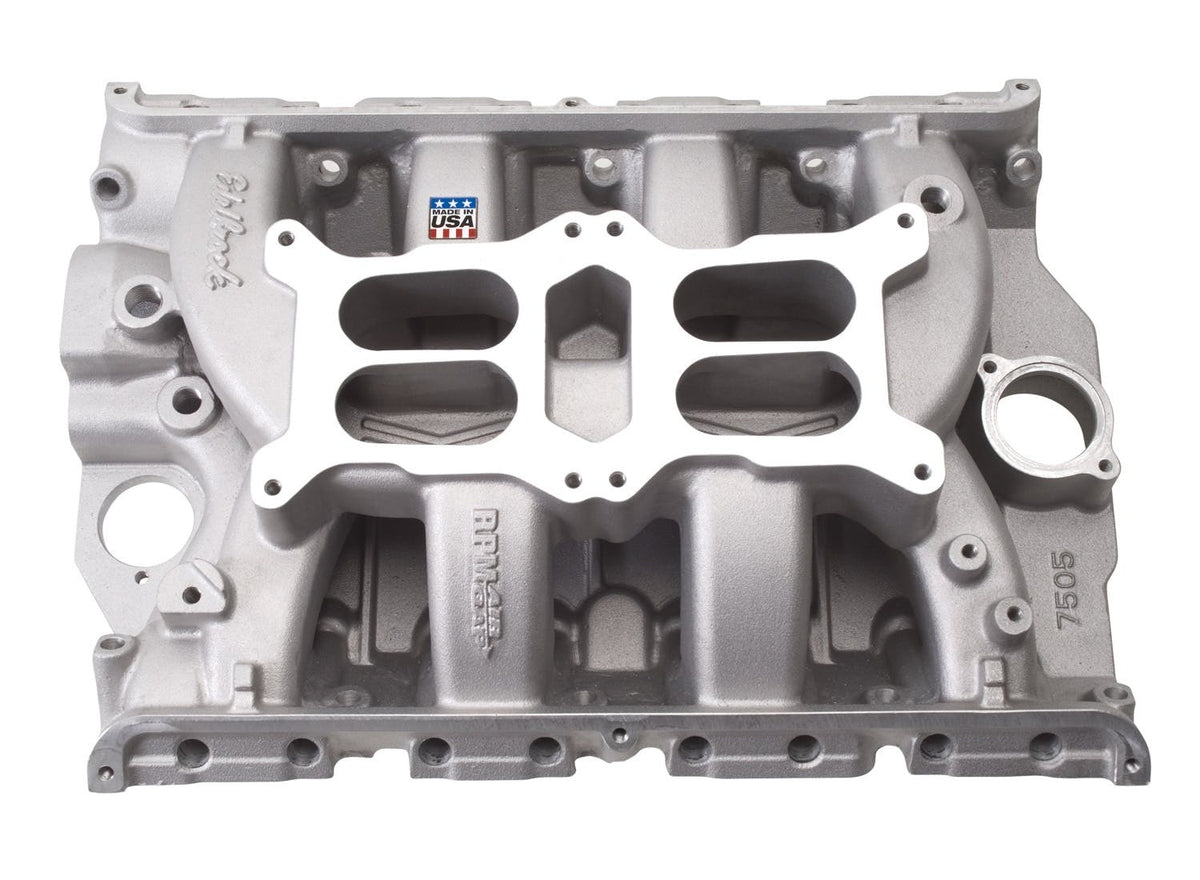 Edelbrock 7505 INTAKE MANIFOLD FORD FE RPM AIR GAP DUAL QUAD