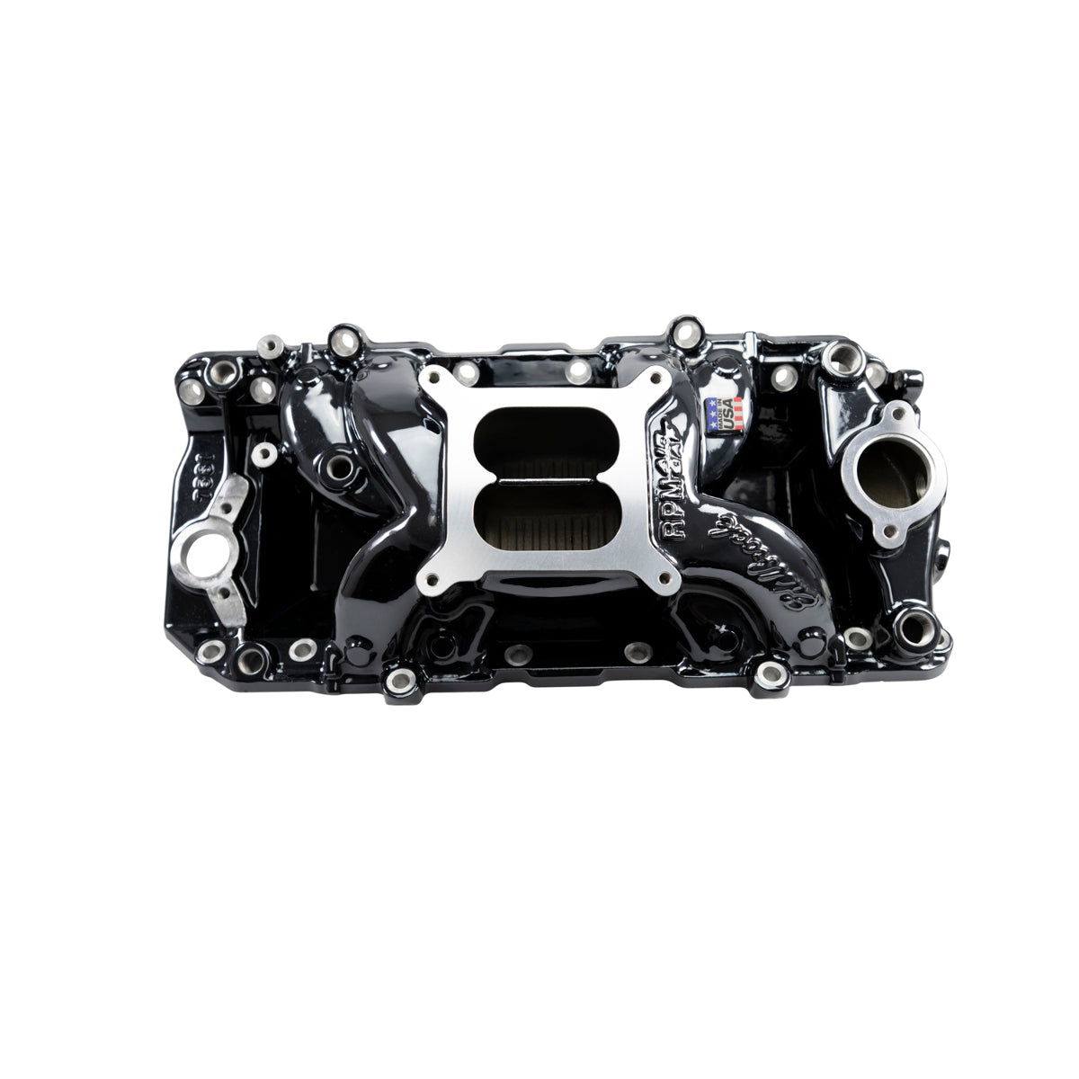 Edelbrock RPM Air-Gap Intake Manifold for Big Block Chevy Oval Port w/Chrome Plasma finish PN. 7561-BP