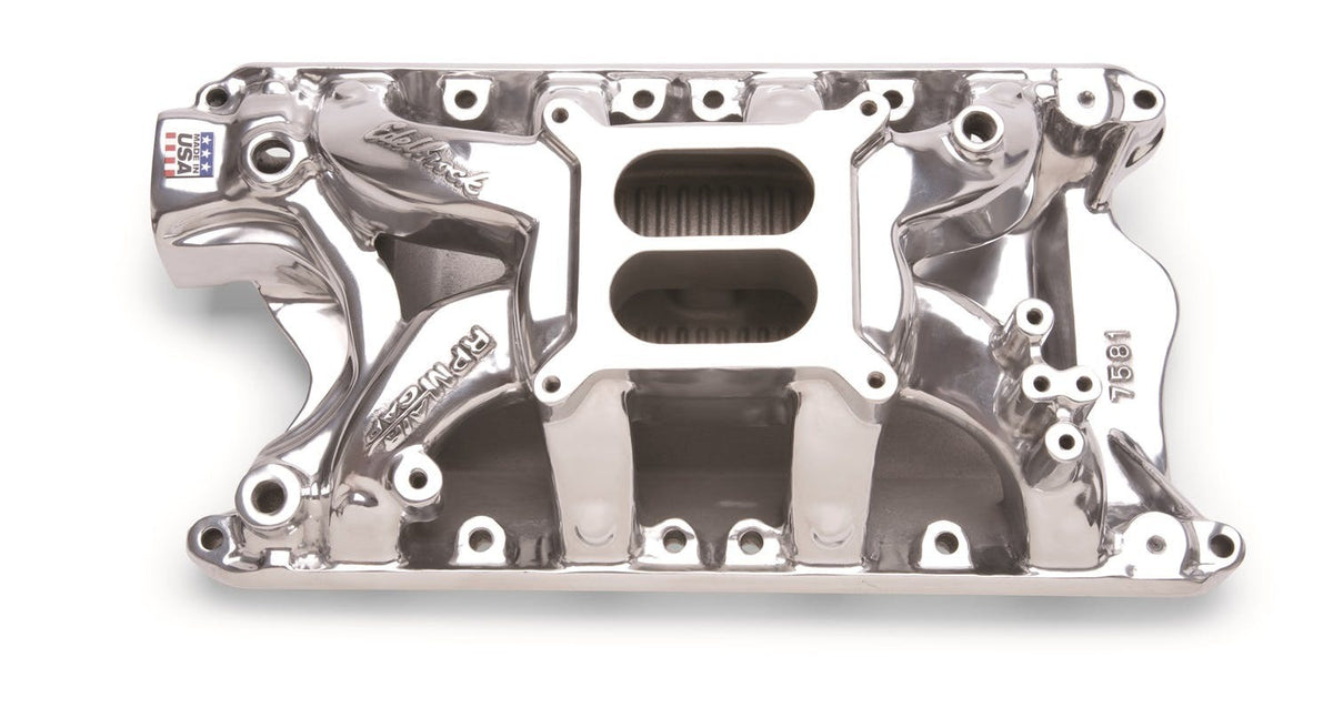 Edelbrock 75811 POLISHED (NR) 7581 -FORD 351W AIR GAP MANIFOLD
