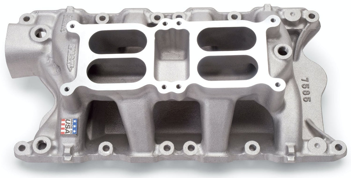 Edelbrock 7585 INTAKE MANIFOLD PERF RPM DUAL QUAD AIR GAP FORD 351W