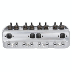 Edelbrock 77599 CYL HEAD, VICTOR JR 64cc FOR SBC SINGLE COMPLETE FOR ROLLER TAPPET CAMSHAFT