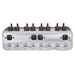 Edelbrock 77599 CYL HEAD, VICTOR JR 64cc FOR SBC SINGLE COMPLETE FOR ROLLER TAPPET CAMSHAFT