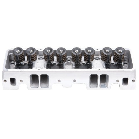 Edelbrock 77599 CYL HEAD, VICTOR JR 64cc FOR SBC SINGLE COMPLETE FOR ROLLER TAPPET CAMSHAFT