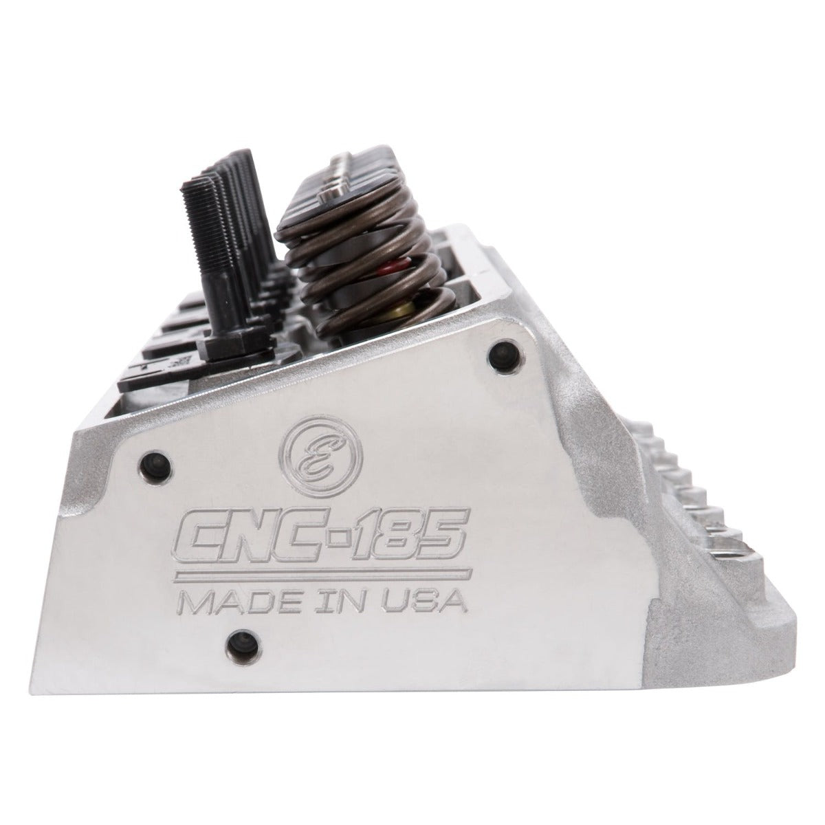 Edelbrock 79895 CYL HEAD SBC E-CNC 185 64cc STRAIGHT PLUG FOR HYD ROLLER CAM COMPLETE