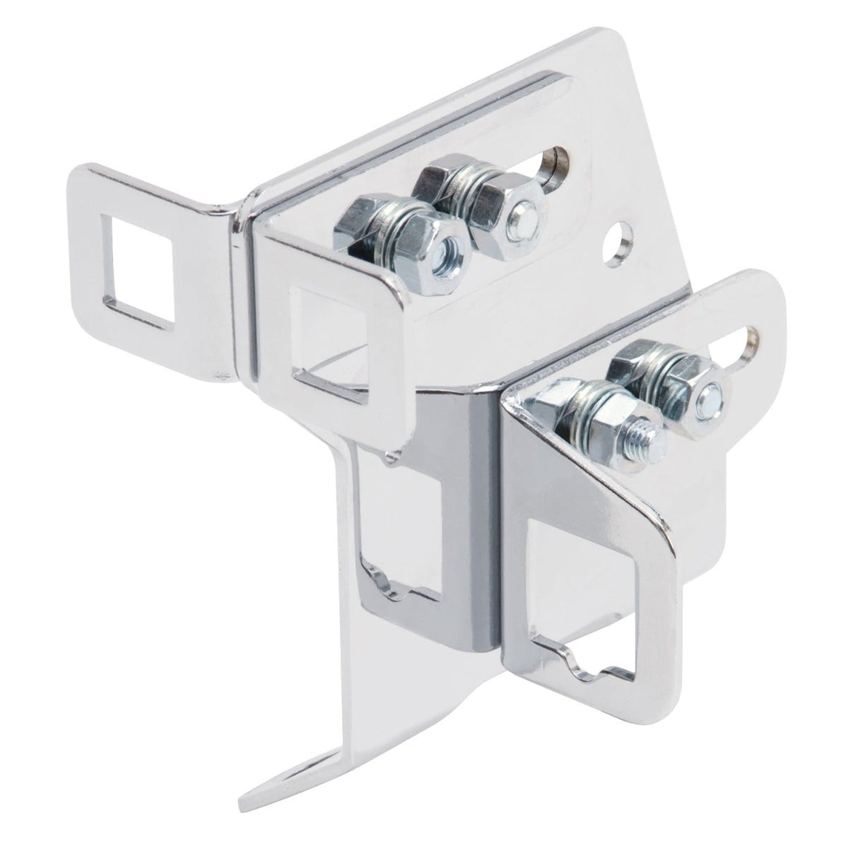 Edelbrock 8030 Throttle and Transmission Kickdown Bracket for Big-Block Chevy in Chrome Finish