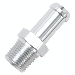Edelbrock 8115 HOSE END STRAIGHT 3/8 NPT TO 1/2 BARB CLEAR ANODIZE