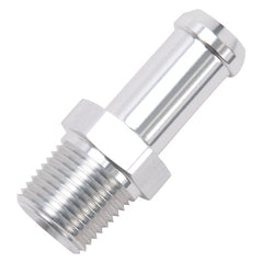 Edelbrock 8115 HOSE END STRAIGHT 3/8 NPT TO 1/2 BARB CLEAR ANODIZE