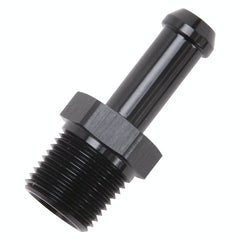 Edelbrock 8117 HOSE END STRAIGHT 3/8 NPT TO 3/8 BARB BLACK ANODIZED