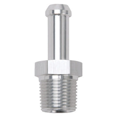 Edelbrock 8118 HOSE END STRAIGHT 3/8 NPT TO 3/8 BARB CLEAR ANODIZED
