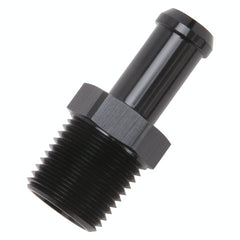 Edelbrock 8119 HOSE END STRAIGHT 1/2 NPT TO 1/2 BARB BLACK ANODIZED