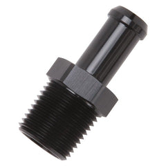 Edelbrock 8119 HOSE END STRAIGHT 1/2 NPT TO 1/2 BARB BLACK ANODIZED