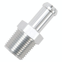 Edelbrock 8121 HOSE END STRAIGHT 1/2 NPT TO 1/2 BARB CLEAR ANODIZE