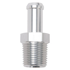 Edelbrock 8121 HOSE END STRAIGHT 1/2 NPT TO 1/2 BARB CLEAR ANODIZE