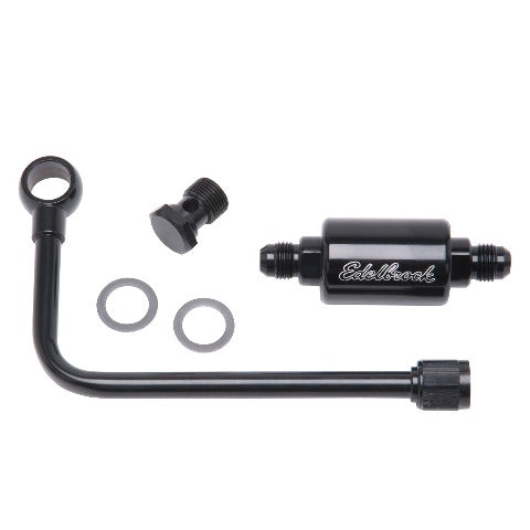 Edelbrock 81343 UNIVERSAL FUEL LINE KIT, EPS CARBS BLACK